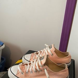 Pink converse shoes